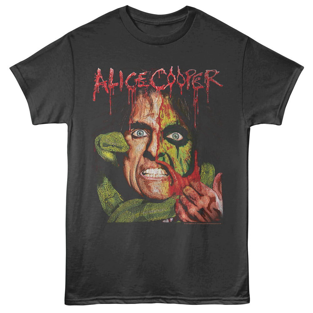 Alice Cooper-alice Cooper Snake Bite- Smoke Adult S/s Tshirt