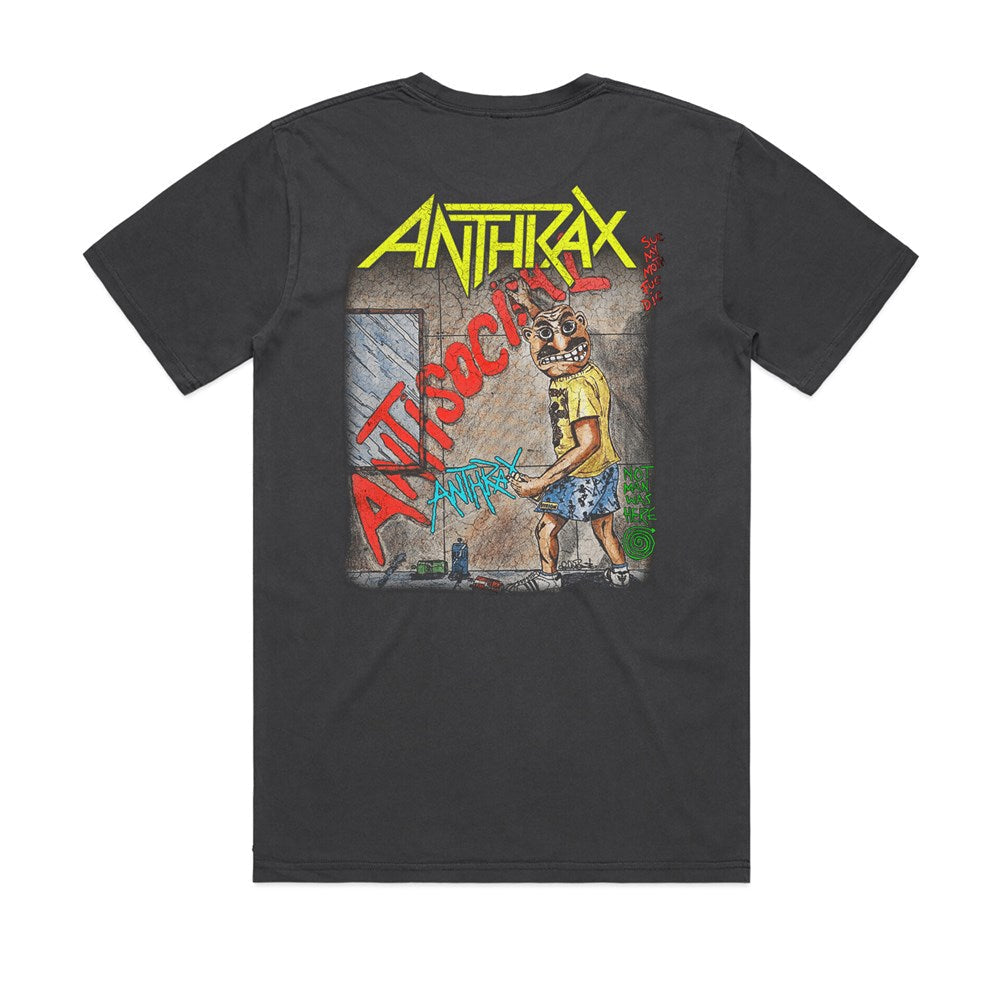 ANTHRAX - I'm Anti-Social - T-shirt Faded Black