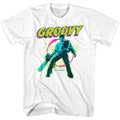Army Of Darkness-groovy-white Adult S/s Tshirt