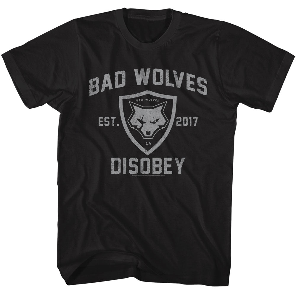 Bad Wolves-bad Wolves Disobey-black Adult S/s Tshirt
