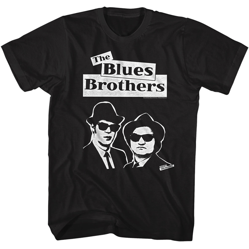 The Blues Brothers-brothers-black Adult S/s Tshirt