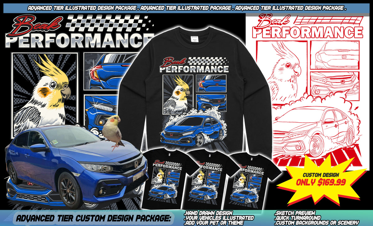 Advanced Tier Custom Illustrated Design Package