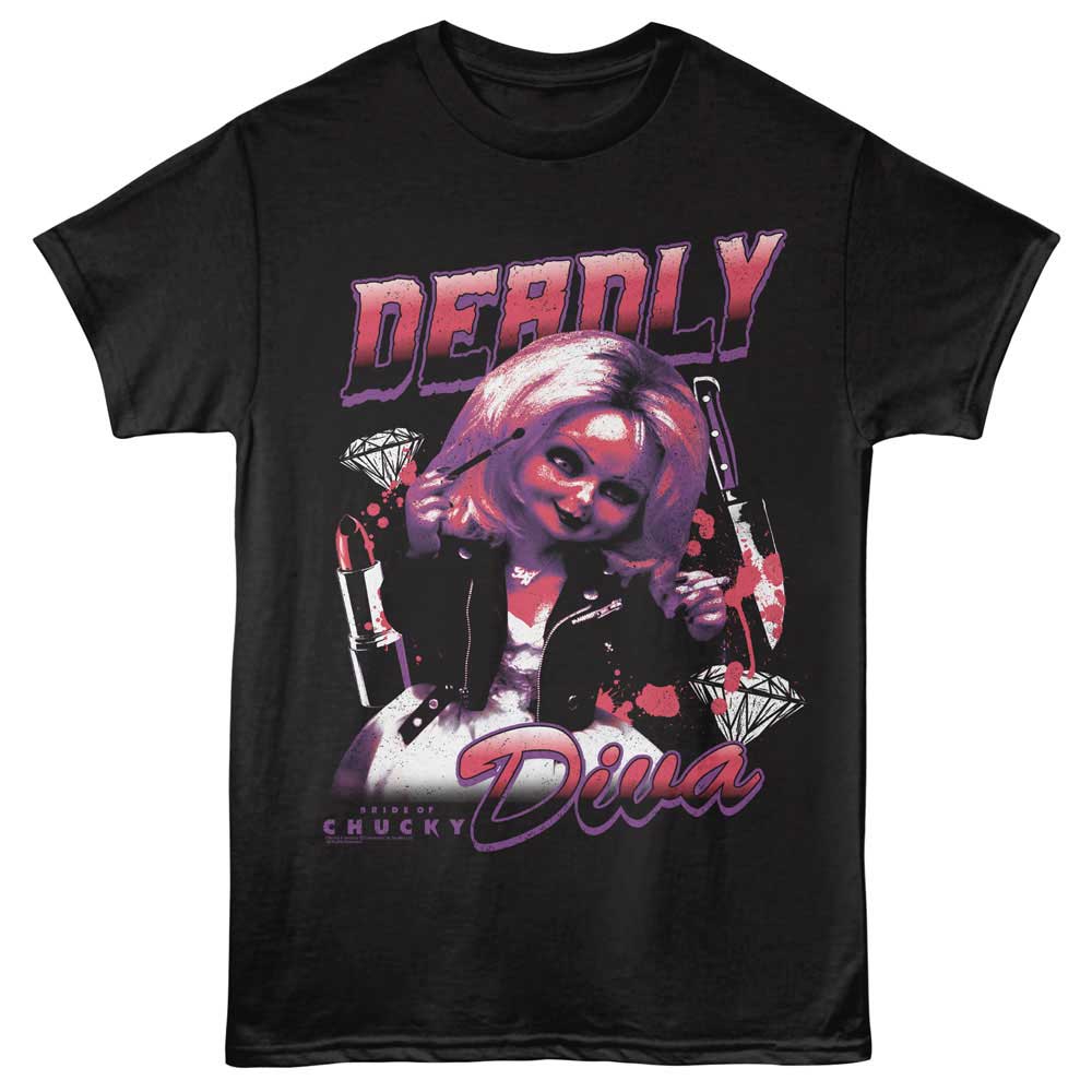 Chucky-chucky Deadly Dna-black Adult S/s Tshirt