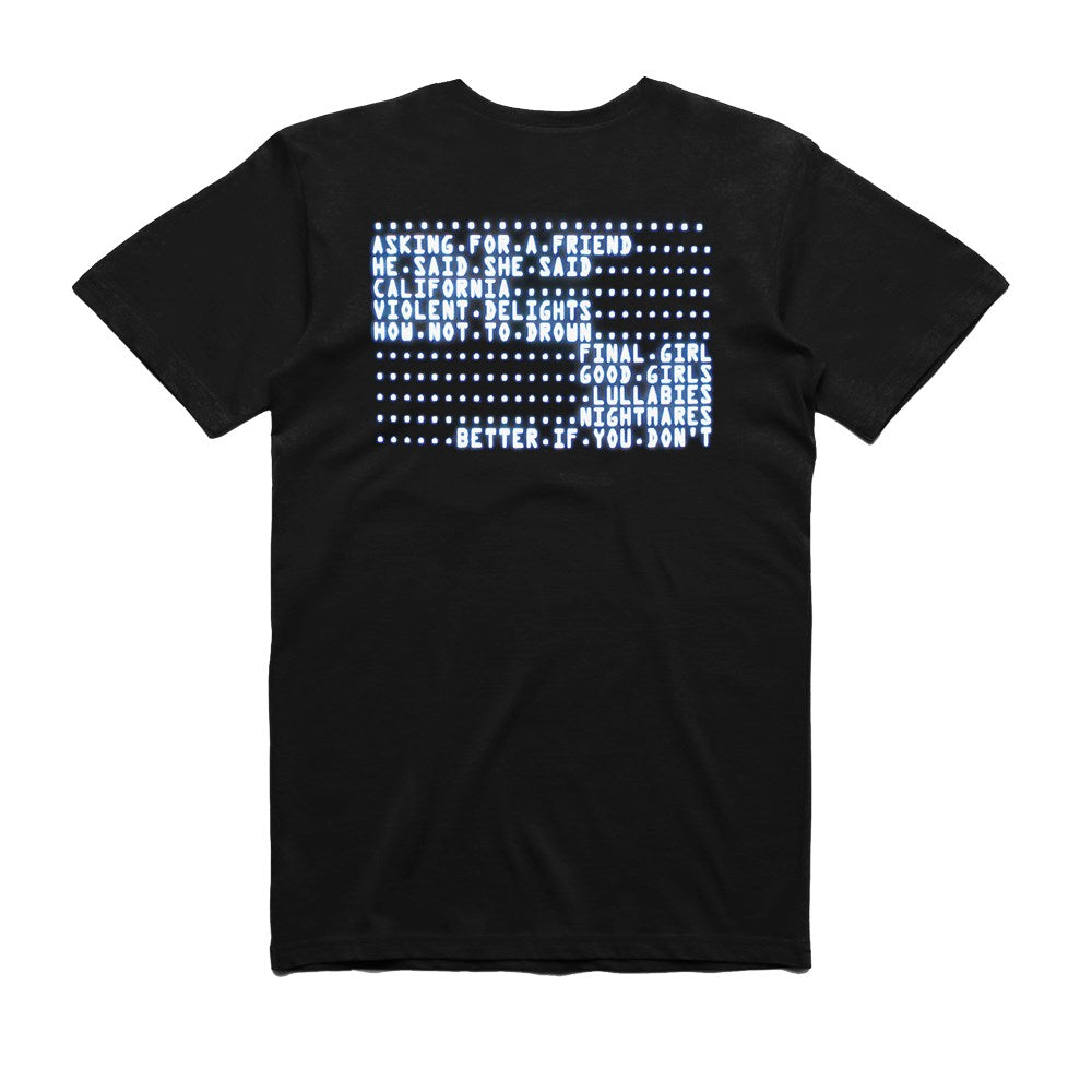 Chvrches - SV Tracklist - Black T-Shirt