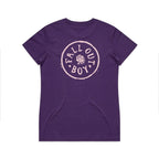Fall Out Boy - Rose Badge Women's Purp T-shirt