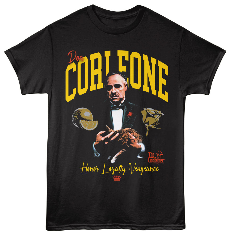 Godfather-godfather Honor Loyalty Vengeance-black Adult S/s Tshirt
