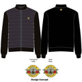 Guns N' Roses Unisex Quilted Jacket: Classic Logo (Black)