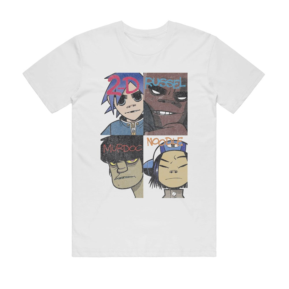 Gorillaz - Graffiti - T-shirt White
