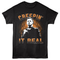 Halloween-halloween Creepin It Real- Black Adult S/s Tshirt