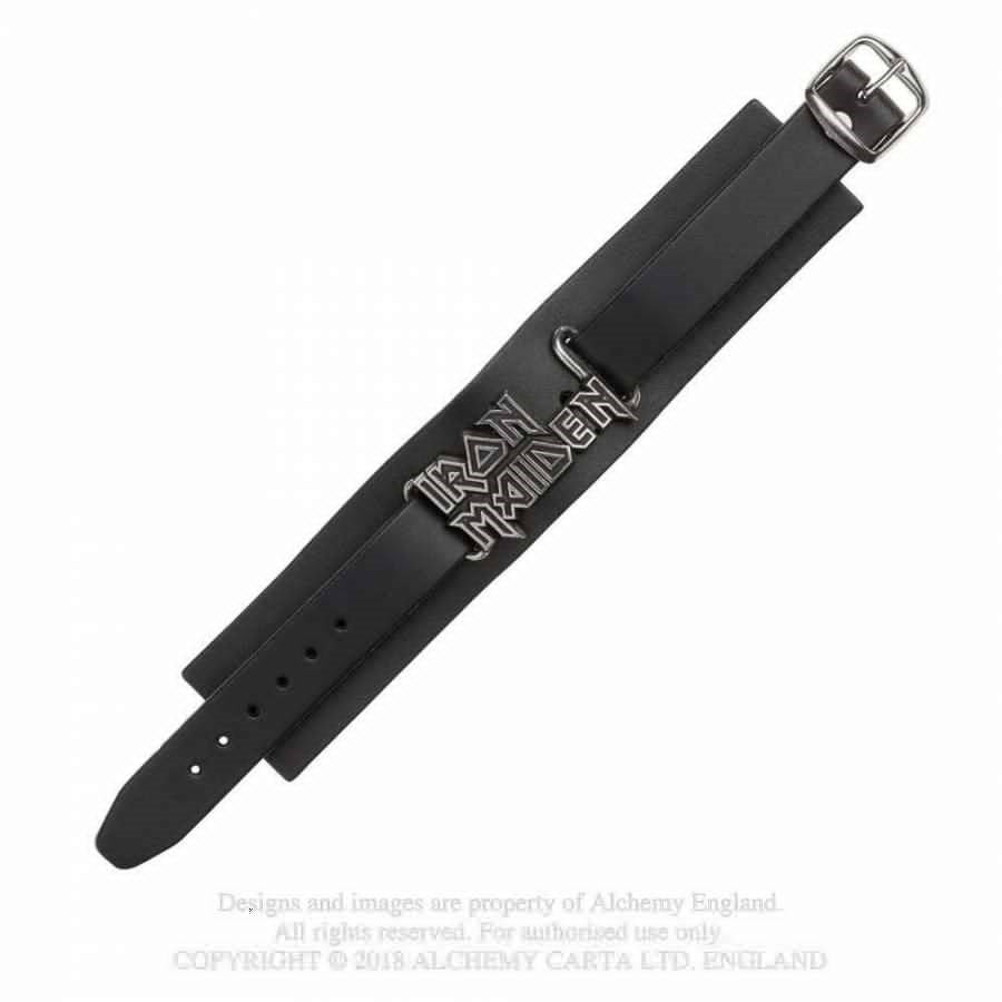 Iron Maiden - Logo Leather Wriststrap