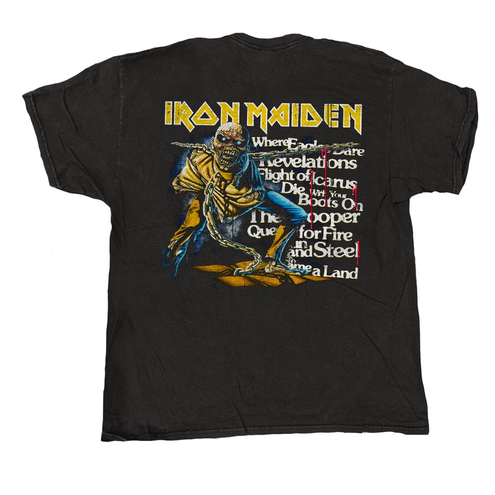 Iron Maiden - POM Tracklist - T-shirt Vintage Black