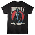 John Wick-john Wick Red Wick And Blue- Black Adult S/s Tshirt