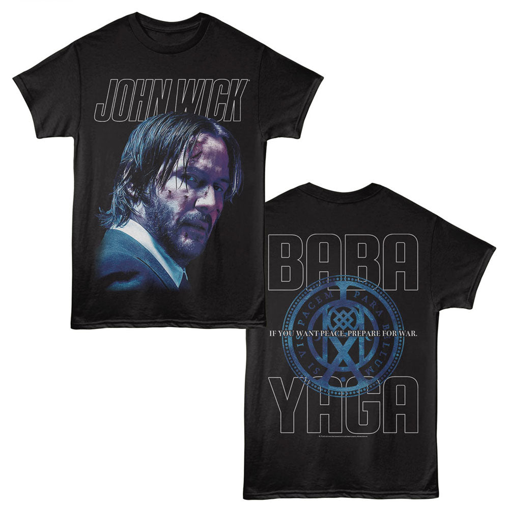 John Wick-john Wick If You Want Peace- Black Adult S/s Tshirt ***f&b***