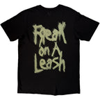 Korn Unisex T-Shirt: Freak On A Leash (Black) (Back Print)