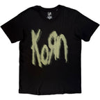 Korn Unisex T-Shirt: Freak On A Leash (Black) (Back Print)