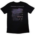 Megadeth Unisex T-Shirt: Countdown (Black) (Back Print)