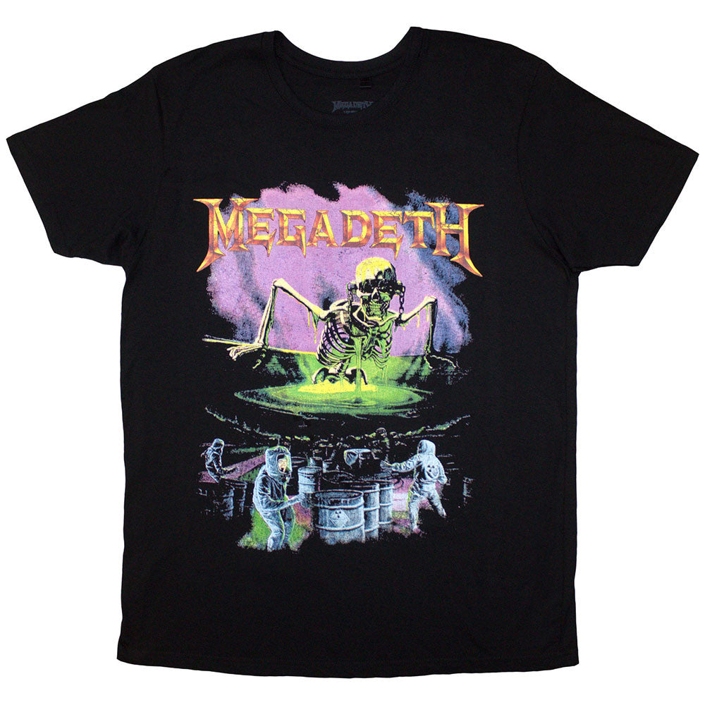 Megadeth Unisex T-Shirt: Contaminated (Black) (Back Print)