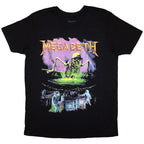 Megadeth Unisex T-Shirt: Contaminated (Black) (Back Print)