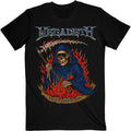 Megadeth Unisex T-Shirt: Youthanasia Flames (Black)