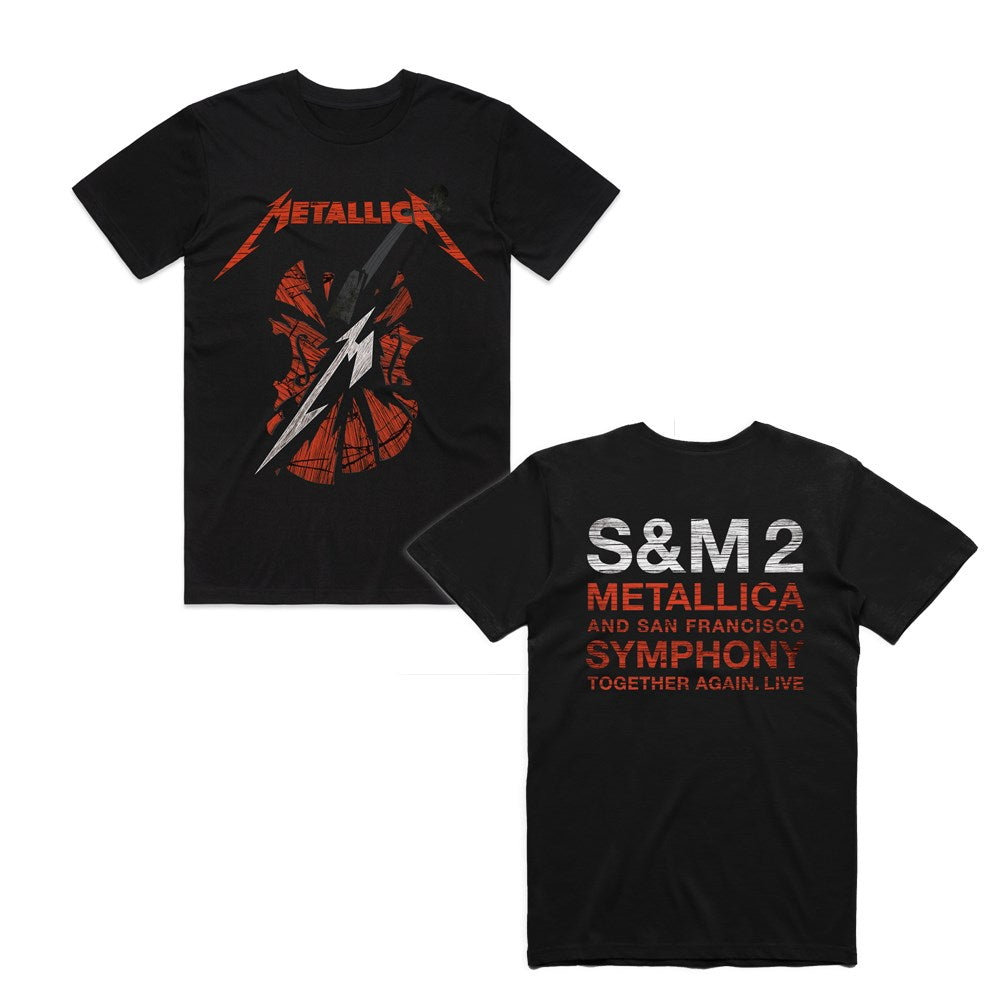 Metallica - S & M2 Scratch Cello - Black T-shirt