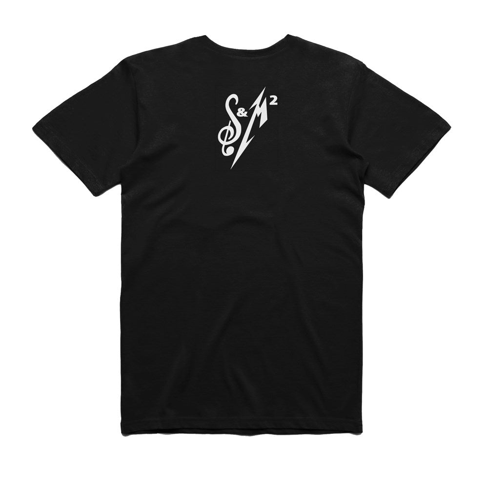 Metallica - S&M Skull Tuxedo - Black T-shirt