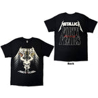 Metallica Unisex T-Shirt: 40th Anniversary Forty Years (Black) (Back Print)