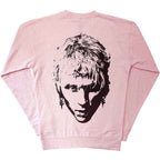 Machine Gun Kelly Unisex Sweatshirt: Pink Face (Pink) (Back & Sleeve Print)