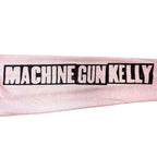 Machine Gun Kelly Unisex Sweatshirt: Pink Face (Pink) (Back & Sleeve Print)