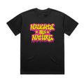 Naughty By Nature - Neon Drip - T-shirt Black