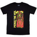 Pierce The Veil Unisex T-Shirt: Wavy Skeleton (Black)