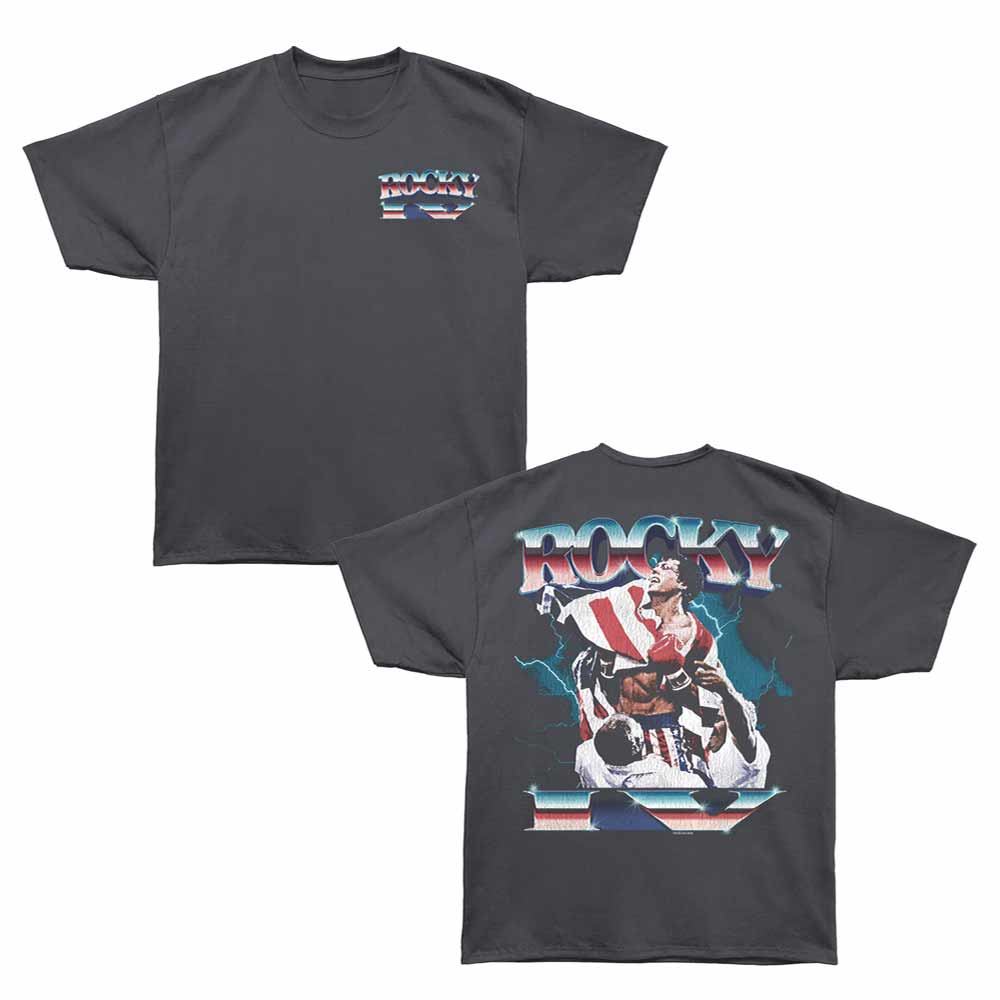 Rocky-rocky Lightning Chrome-graphite Bronx Adult Oversized S/s Tshirt ***f&b***