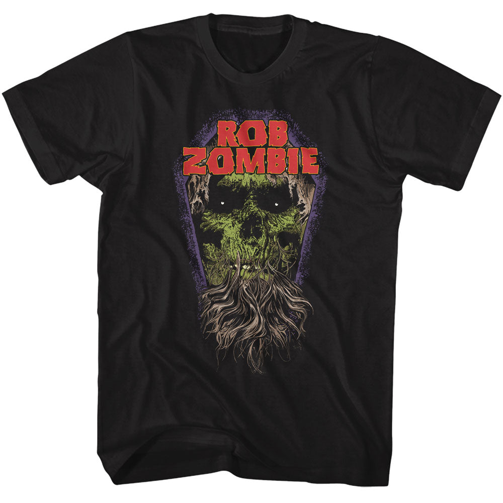 Rob Zombie-rob Zombie Coffin Zombie-black Adult S/s Tshirt
