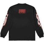 Slipknot Unisex Long Sleeve T-Shirt: Spit it Out (Black) (Back & Sleeve Print)