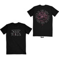 Sleep Token Unisex T-Shirt: Flamingo Circle (Black) (Back Print)