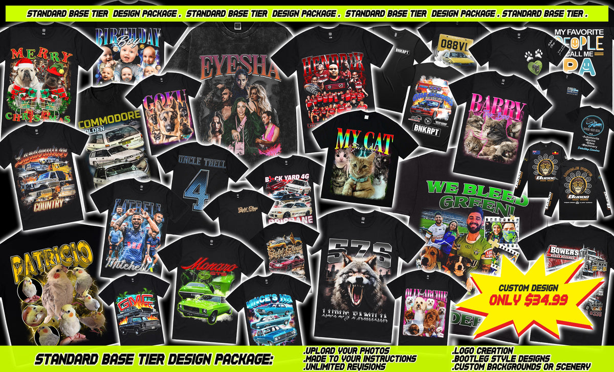 Standard Base Tier Custom Design - Upload your images